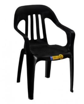 SILLA FIESTA NEGRA  REJILLADA RESP  LISTON  VOSS