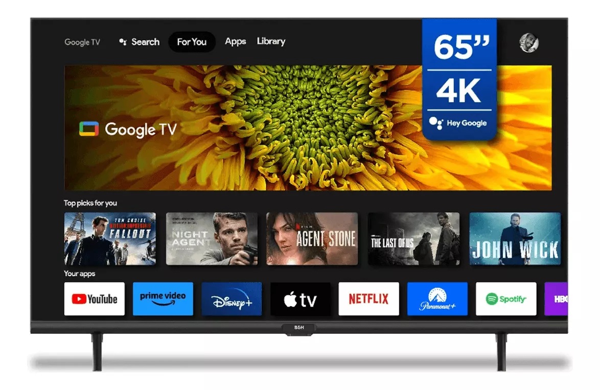 SMART TV 65" BGH 4K B6524US6G GTV